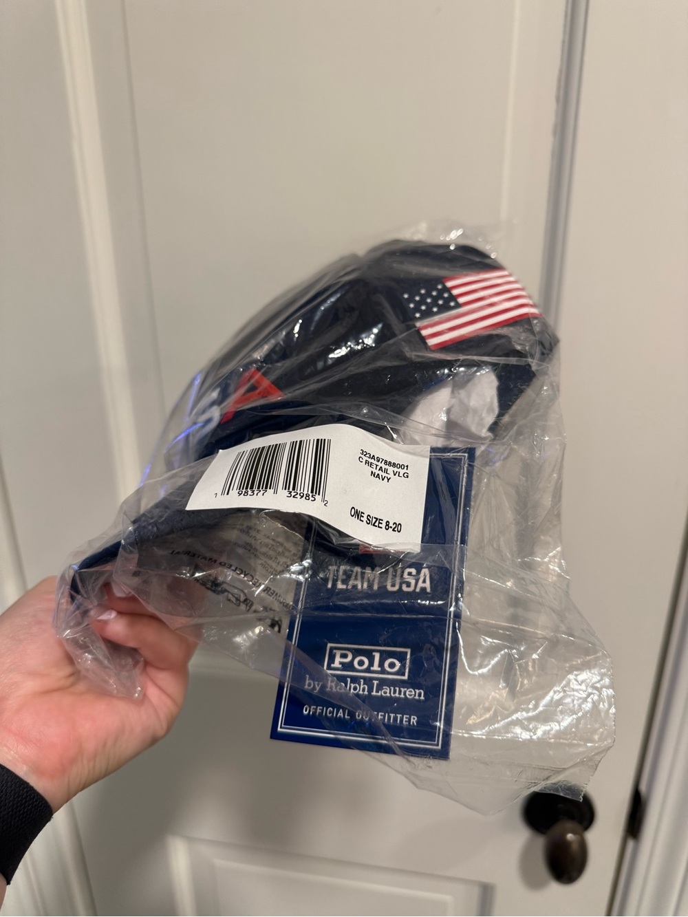 Polo by Ralph Lauren Navy Baseball Cap with American Flag Patch - Picture 4 of 5
